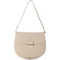 Furla Club S beige maple leather shoulder bag women\'s Shoulder Bag in BEIGE
