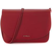Furla model Aurora XL shoulder bag in red chili pepper calf leather women\'s Shoulder Bag in red