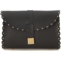 Furla Amazzone shoulder bag in black leather with studs women\'s Shoulder Bag in black