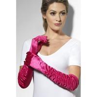 Fuchsia Ladies Long Temptress Gloves