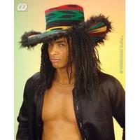 Funky Rasta Withplush Border Crazy Hats Caps & Headwear For Fancy Dress