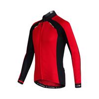 Funkier Strike Summer Long Sleeve Cycling Jersey - 2017 - Red / Black / Small
