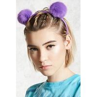 Fuzzy Pom Pom Ears Headband