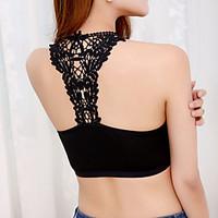Full Coverage Bras, Wireless / Lace Bras Lace / Mesh / Polyester