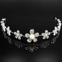 Full-Crystal Flower Shape Headband for Wedding Party