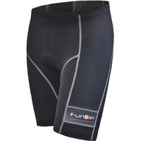 funkier ladies 8 panel shorts black xsmall