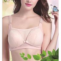 Full Coverage Bras, Wireless Fixed Straps Lace