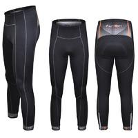 funkier winter thermal microfleece cycling tights black xlarge