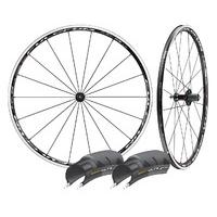 Fulcrum Racing 5 LG Wheelset With Ultra Sport II SL Tyres & Tubes - Black / SRAM / Shimano / Pair / 8-11 Speed / 700c / Clincher / 25mm Tyres