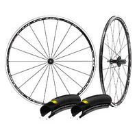 Fulcrum Racing 5 LG Wheelset With GP4000s II Tyres & Tubes - Black / Shimano / 8-11 Speed / 700c / Clincher / 25mm Tyres