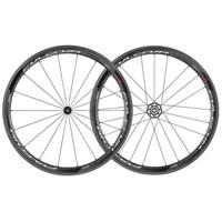 Fulcrum Racing Quattro Carbon Disc Road Wheelset - Black / SRAM / Shimano / Pair / 700c - Clincher / 8-11 Speed / 6 Bolt / Q/R 9mm Front and Rear