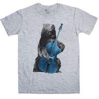 Funny Men\'s T Shirt - Double Bass Bear