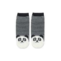 Fuzzy Panda Stripe Socks