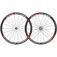 Fulcrum Racing Speed XLR 35 Tubular Road Wheel - Black / Red / 700c - Pair / Campagnolo / 8-11 Speed / Tubular
