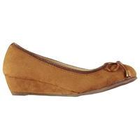 Full Circle Bow Wedge Ladies Shoes