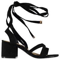 Full Circle Block Heel Strap Sandals Ladies