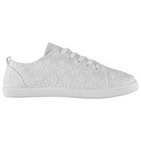 full circle broderie lace ladies canvas shoes