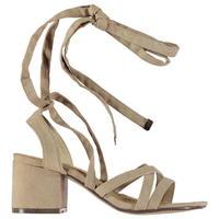 Full Circle Block Heel Strap Sandals Ladies