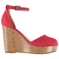 Full Circle Ankle Strap Platform Shoes Ladies