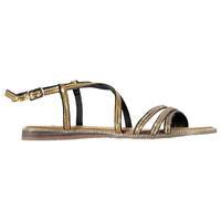 full circle gold detail ladies sandals