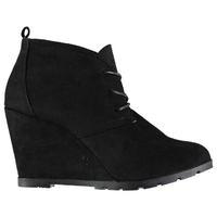 full circle lace wedge ladies boots