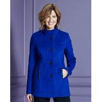 Funnel-Neck Coat with Zip Pockets