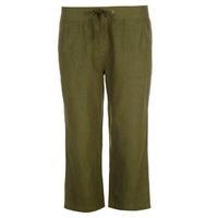 Full Circle Linen Mix Crop Pants Ladies