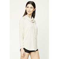 Funnel Neck Ribbed Top