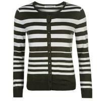 Full Circle Stripe Button Cardigan Ladies