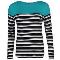 Full Circle Circle Stripe Rib Stripe Top Ladies