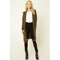 Fuzzy Hooded Cardigan
