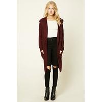 Fuzzy Hooded Cardigan
