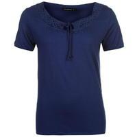 full circle lace trim top ladies