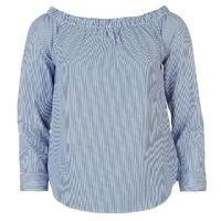 full circle striped bardot top ladies