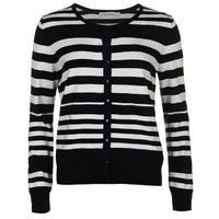 full circle stripe button cardigan ladies