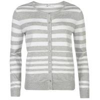 full circle stripe button cardigan ladies