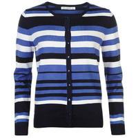 Full Circle Stripe Button Cardigan Ladies