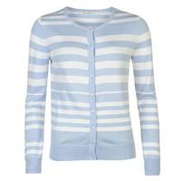 full circle stripe button cardigan ladies