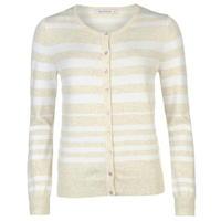 full circle stripe button cardigan ladies