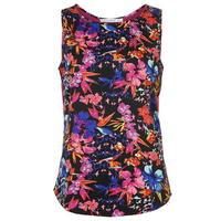 full circle print front vest ladies