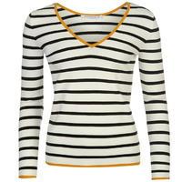 Full Circle Stripe V Neck Jumper Ladies