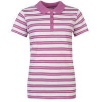 Full Circle Stripe Polo Shirt Ladies