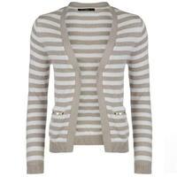 Full Circle Stripe Zip Cardigan Ladies