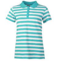 Full Circle Stripe Polo Shirt Ladies