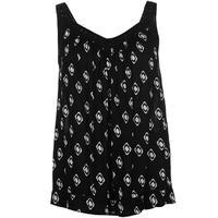 full circle printed lace vest ladies