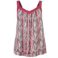 full circle printed lace vest ladies