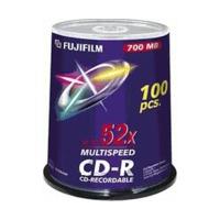 fuji magnetics cd r 700mb 80min 52x 100pk spindle