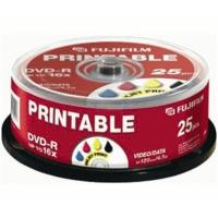 Fuji Magnetics DVD-R 4, 7GB 120min 16x printable 25pk Spindle