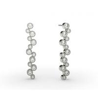 Full Bezel Setting Journey Diamond Earrings