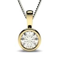 Full Bezel Setting Solitaire Pendant